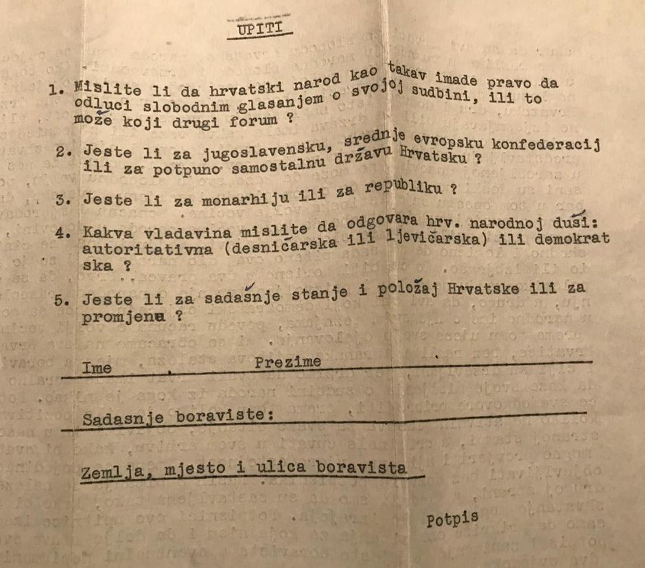Pismo Ivana Meštrovića